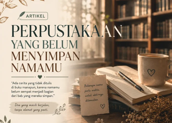PERPUSTAKAAN  YANGBELUM MENYIMPAN NAMAMU