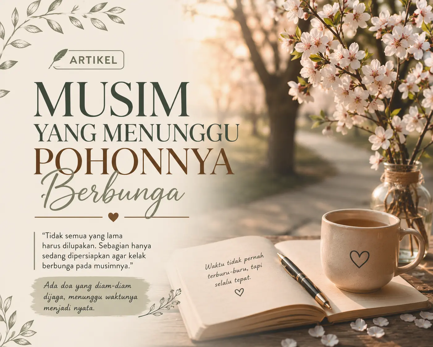 MUSIM YANG MENUNGGU POHONNYA BERBUNGA