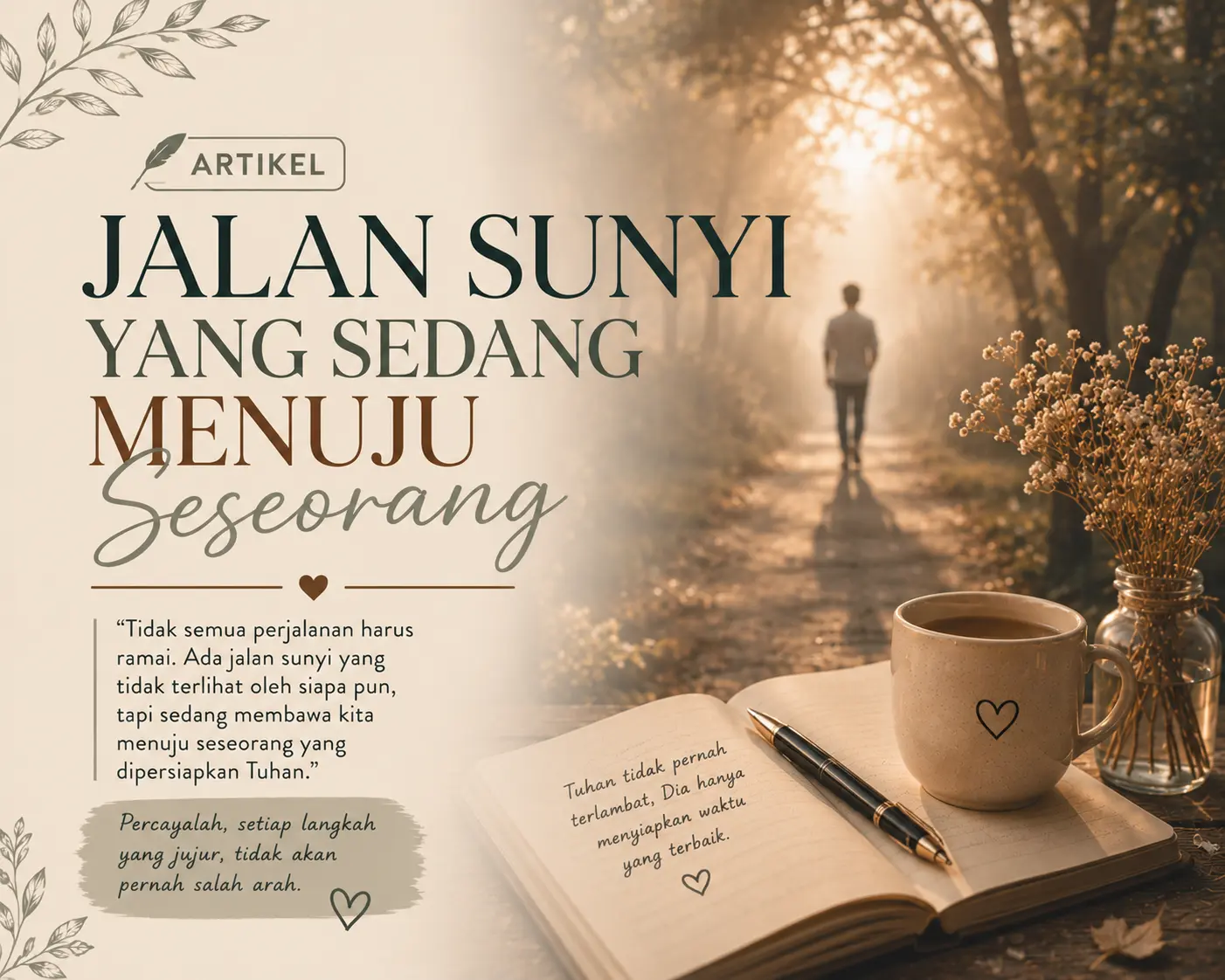 JALAN SUNYI  YANG SEDANG MENUJU SESEORANG
