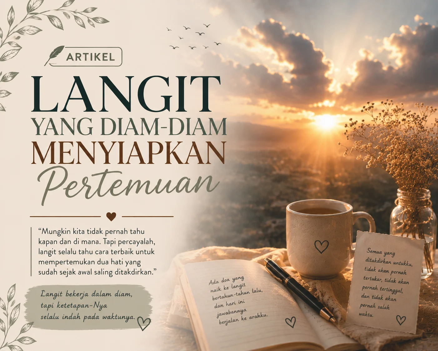 LANGIT YANG DIAM-DIAM MENYIAPKAN PERTEMUAN