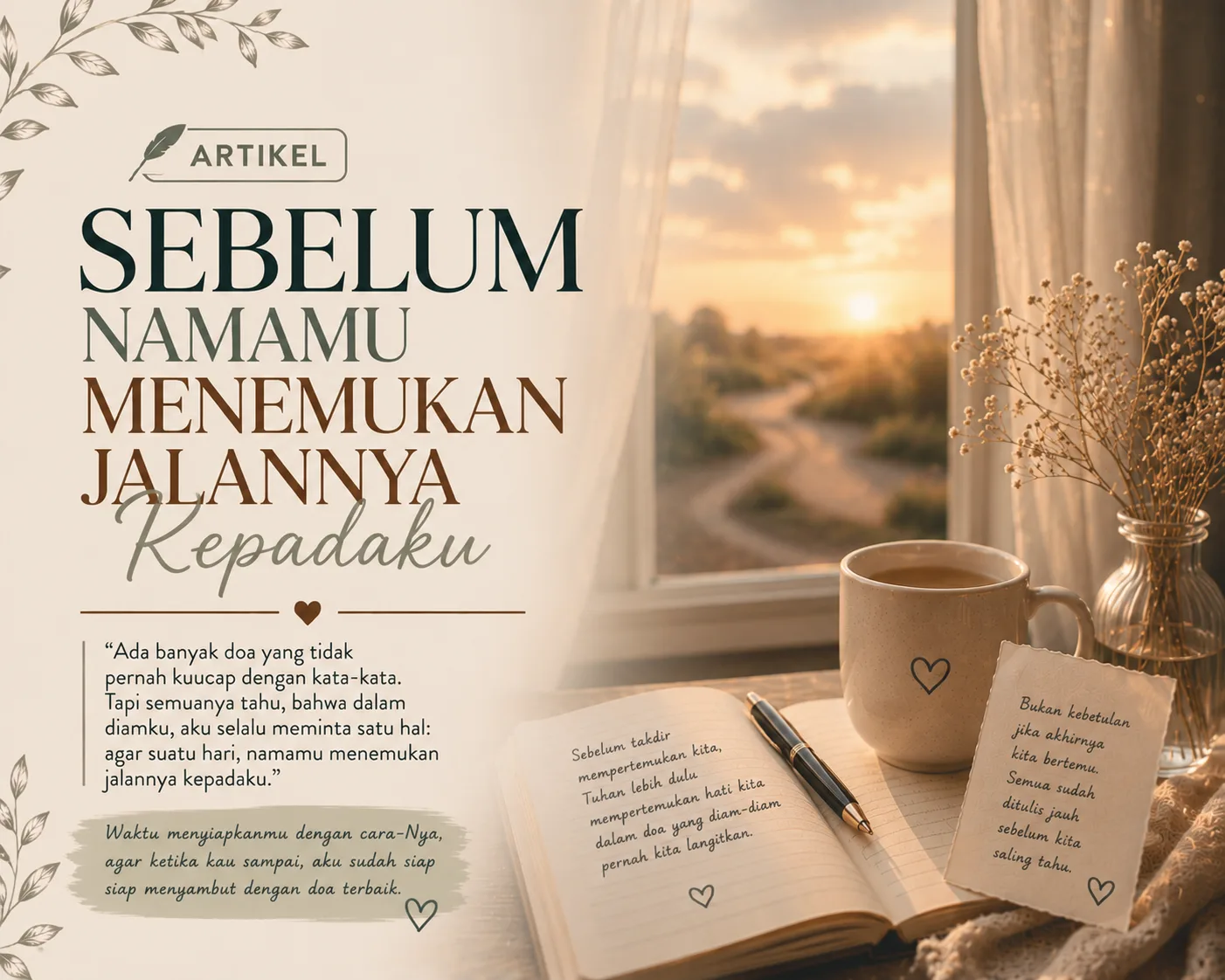 SEBELUM NAMAMU MENEMUKAN JALANNYA KEPADAKU