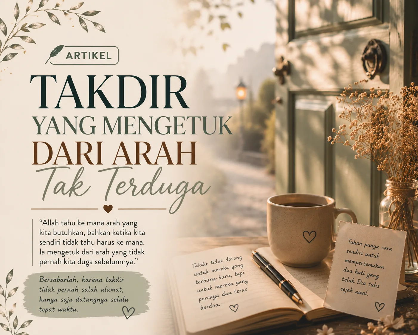 TAKDIR YANG MENGETUK DARI ARAH TAK TERDUGA